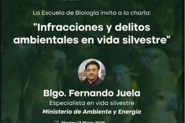 🦇🐍 ¡Te invitamos a la charla sobre leyes infracciones y delitos en vida silvestre!