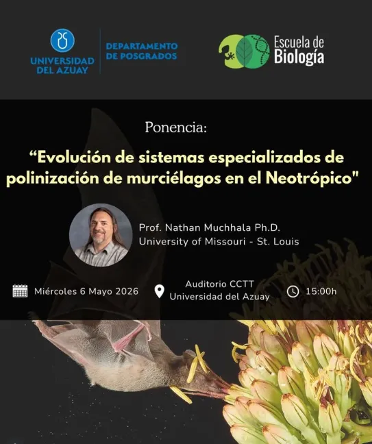 Ponencia: Evolución de sistemas especializados de polinización de murciélagos en el Neotrópico 🦇